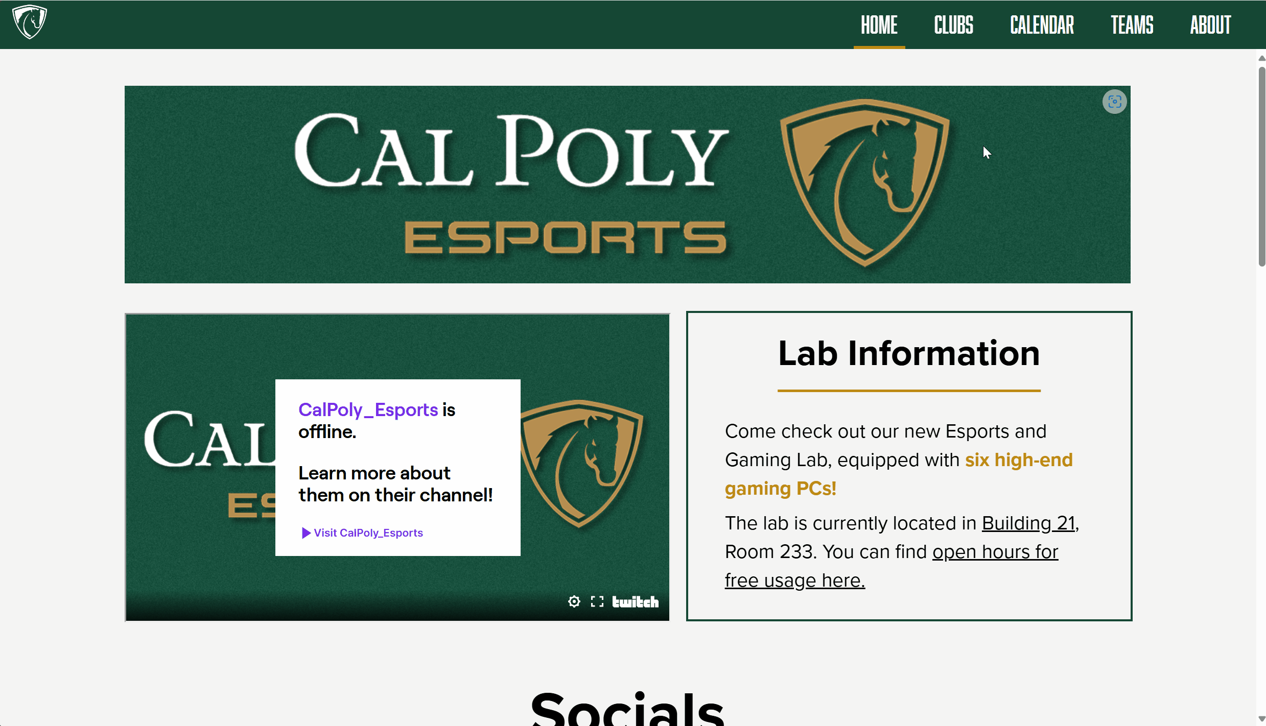 Cal Poly Esports Website